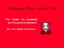 Time Management - NJIT