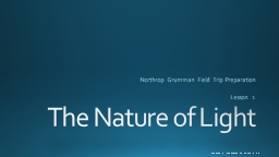 The Nature of Light - Northrop Grumman