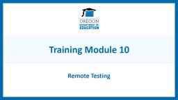 Remote Testing - Oregon.gov