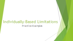 IBLs Practice Examples - Oregon.gov