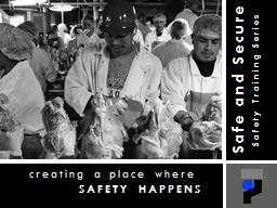 creating a place where SAFETY HAPPENS - OSHA