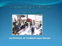 Confined Space Rescue - OSHA