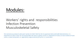 Learning Objectives - OSHA