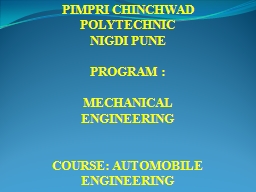Slide 1 - Pimpri Chinchwad Polytechnic College