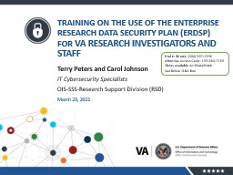 Enterprise Research Data Security Plan (ERDSP) Role-Based ...