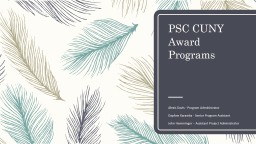 PSC CUNY Research Award Program - RFCUNY.org