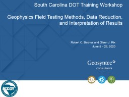 Module 01 PowerPoint - SCDOT