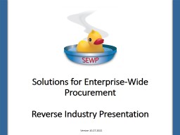 PowerPoint Presentation - Nasa SEWP
