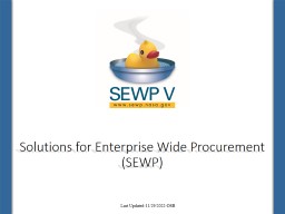 PowerPoint Presentation - Nasa SEWP