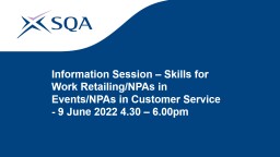 PowerPoint Presentation - Qualifications Scotland