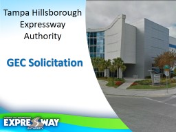 PowerPoint Presentation - Tampa Hillsborough Expressway Authority