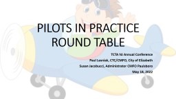 PILOTS IN PRACTICE ROUND TABLE