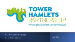 PowerPoint Presentation - London - Tower Hamlets