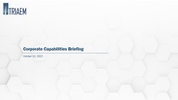 View the TRIAEM Corporate Capabilities Briefing