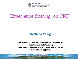 Experience Sharing on Collaborative Research Fund