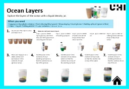 Ocean layers - UHI