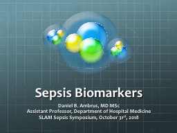 Sepsis Biomarkers - UMass Memorial Health