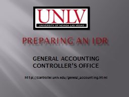 Preparing an idr