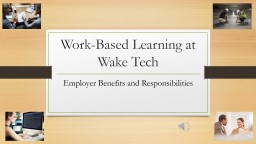 Work-Based Learning at Wake Tech