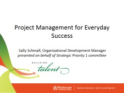 Project Management – Powerpoint