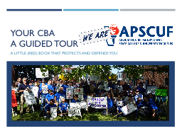 YOUR CBA A guided tour