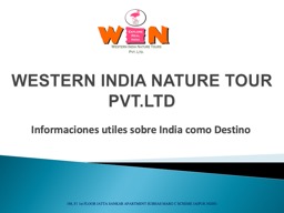 WESTERN INDIA NATURE TOUR PVT.LTD