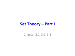 Set Theory