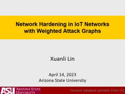 Outline of the Talk - Xuanli Lin