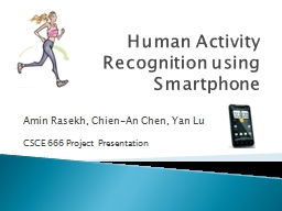 Human Activities Recognition - Yan Lu