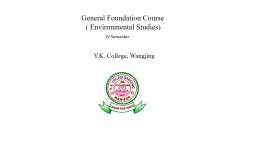 GFC Unit 1 ppt - YK College